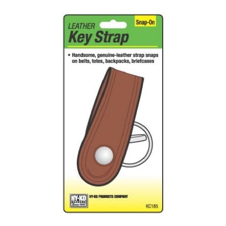 Hy-Ko Prod Snap On LTHR Key Strap KC185